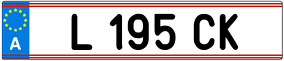 Trailer License Plate